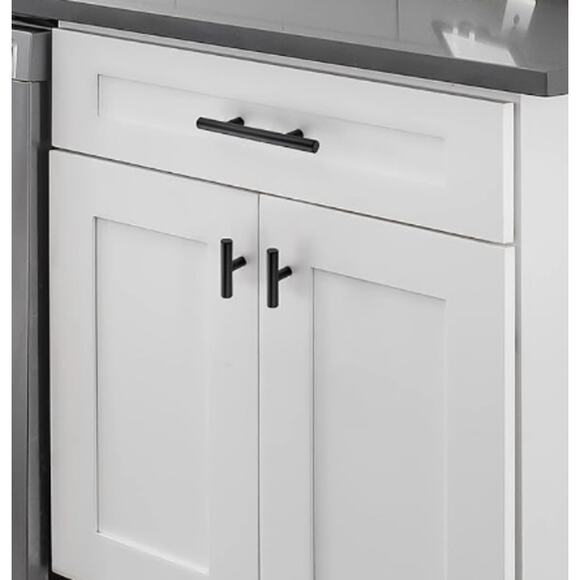 10 Pack 2 Inch Length Kitchen Cabinet Handles with Single Hole Matte Black - Picture 2 of 2